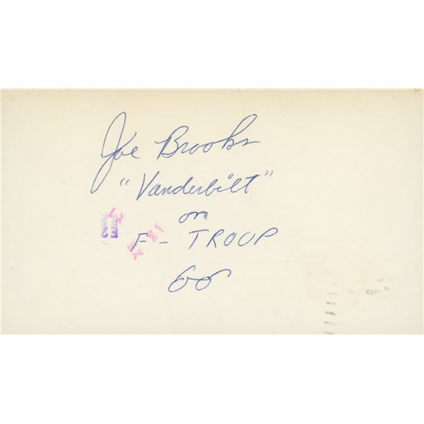 Joe Brooks signature cut