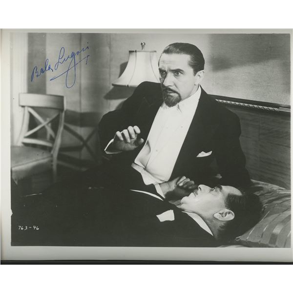 Bela Lugosi signed photo in custom frame. GFA authenticated