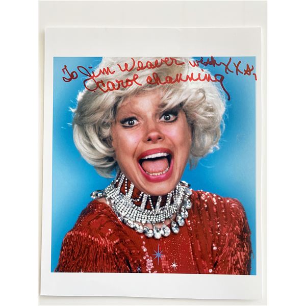 Carol Channing signed photo