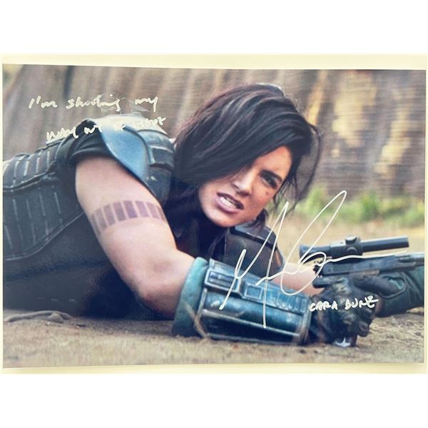 The Mandalorian Cara Dune Gina Carano signed photo