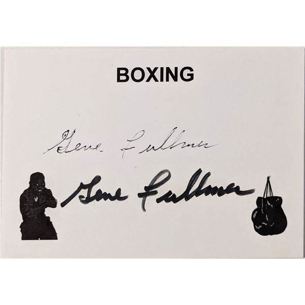 Boxing HOF Gene Fullmer autograph
