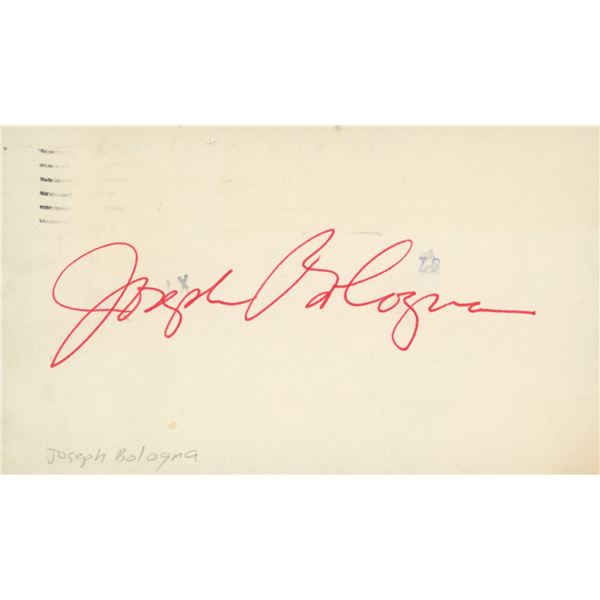 Joe Bologna signature cut
