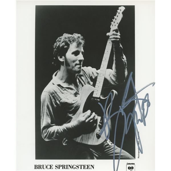 Bruce Springsteen signed photo