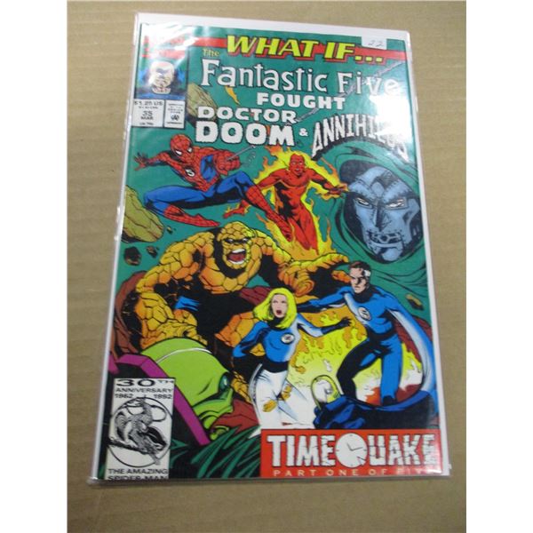 COLLECTIBLE MARVEL COMICS TIME QUAKE PART 1 OF 5 "WHAT IF THE