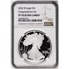 Image 1 : 2022-W $1 Proof American Silver Eagle Coin NGC PF70 Ultra Cameo Congratulations Set