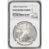 Image 1 : 1996-P $1 Proof American Silver Eagle Coin NGC PF69 Ultra Cameo