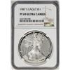 Image 1 : 1987-S $1 Proof American Silver Eagle Coin NGC PF69 Ultra Cameo