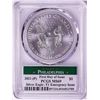 Image 2 : 2021-(P) Ty.1 $1 American Silver Eagle Coin PCGS MS69 Reagan Signature First Day Issue