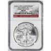 Image 1 : 2011 $1 American Silver Eagle Coin NGC MS69 Early Releases 25th Anniversary
