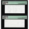 Image 2 : Set of Giori Test Note Washington & Lincoln Memorial PMG Choice Uncirculated 64