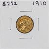 Image 1 : 1910 $2 1/2 Indian Head Quarter Eagle Gold Coin