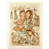 Image 1 : Hibel (1917-2014) "Family In The Field" Limited Edition Lithograph On Rice Paper