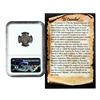 Image 2 : El Cazador Shipwreck (1772-83) Mexico 1/2 Real Silver Coin NGC Genuine w/ Story Card