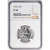 Image 1 : 1952 Proof Washington Quarter Coin NGC PF66