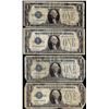 Image 1 : Lot of (4) 1928/1928A $1 Funnyback Silver Certificate Notes