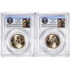 Image 1 : Lot of (2) 2007-P George Washington Presidential Dollar Coins PCGS MS65