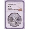 Image 1 : 1997 $1 American Silver Eagle Coin NGC MS69