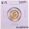 Image 1 : 2000 Australia $15 Year Of The Dragon 1/10 oz Gold Coin