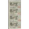 Image 1 : Uncut Sheet of (4) State of Louisiana Baby Bond Obsolete Notes