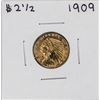 Image 1 : 1909 $2 1/2 Indian Head Quarter Eagle Gold Coin