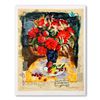 Image 1 : Alexander & Wissotzky "Red Flowers In A Vase" Limited Edition Serigraph On Paper