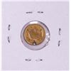 Image 2 : 1854 Type 2 Indian Princess Head Gold Dollar Coin w/ Hole