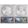 Image 2 : Lot of 2011-(S) & 2012-(S) $1 American Silver Eagle Coins ANACS MS69 San Francisco