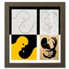 Image 1 : Victor Vasarely "Amor 1,2 & Catch Ii A, B De La Serie Graphismes 3" Mixed Media Print