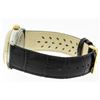 Image 3 : Rolex Men's Two Tone Diamond Black Onyx Datejust Wristwatch with Leather Band