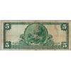 Image 2 : 1902PB $5 The Uncas National Bank Norwich, CT CH# 11187 National Currency Note