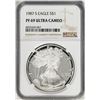 Image 1 : 1987-S $1 Proof American Silver Eagle Coin NGC PF69 Ultra Cameo