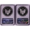 Image 2 : Lot of 1989-1990 $1 Proof American Silver Eagle Coins NGC PF69 Ultra Cameo