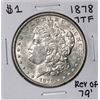 Image 1 : 1878 7TF Reverse of 79' $1 Morgan Silver Dollar Coin