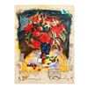 Image 1 : Alexander & Wissotzky "Red Flowers" Limited Edition Serigraph On Canvas