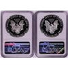 Image 2 : Lot of 1987-1988 $1 Proof American Silver Eagle Coins NGC PF69 Ultra Cameo