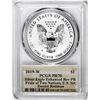 Image 2 : 2019-W $1 Reverse Proof Silver Eagle Coin PCGS PR70 HOF Dennis Rodman Signature