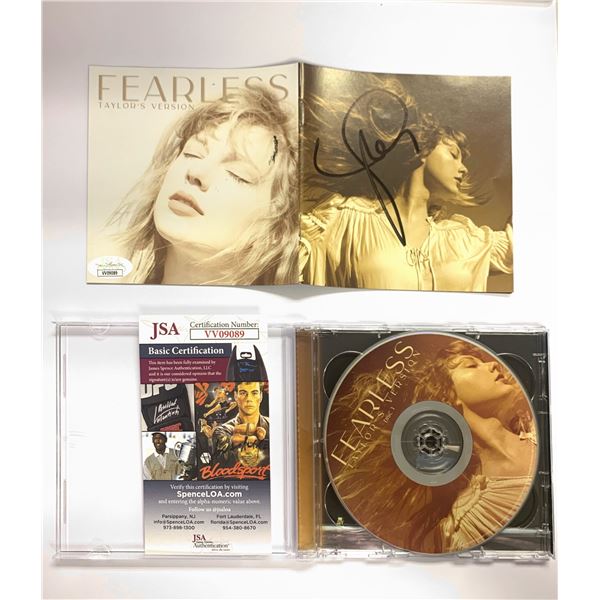 Autograph Signed  Taylor Swift CD JSA