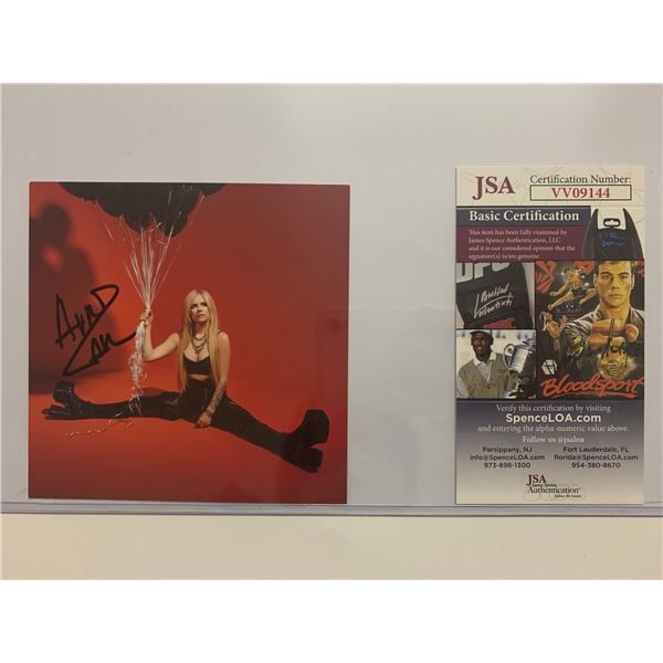 Autograph Signed  Avril Lavigne Card JSA