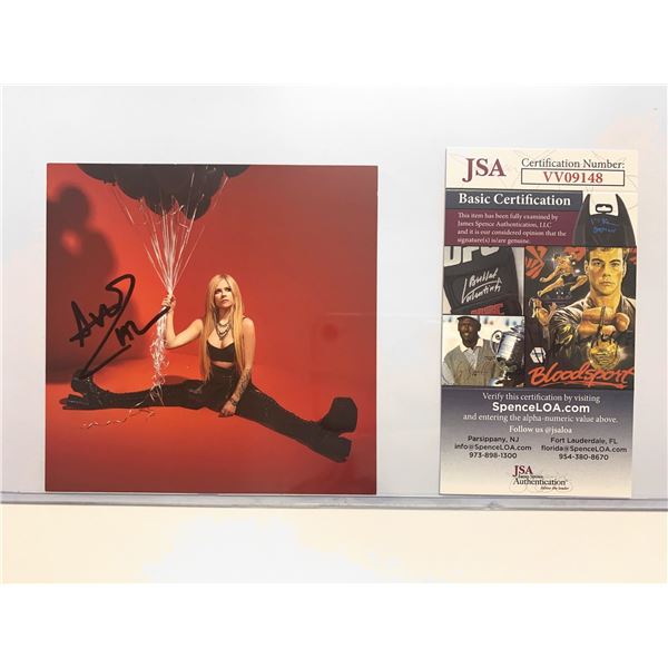 Autograph Signed  Avril Lavigne Card JSA