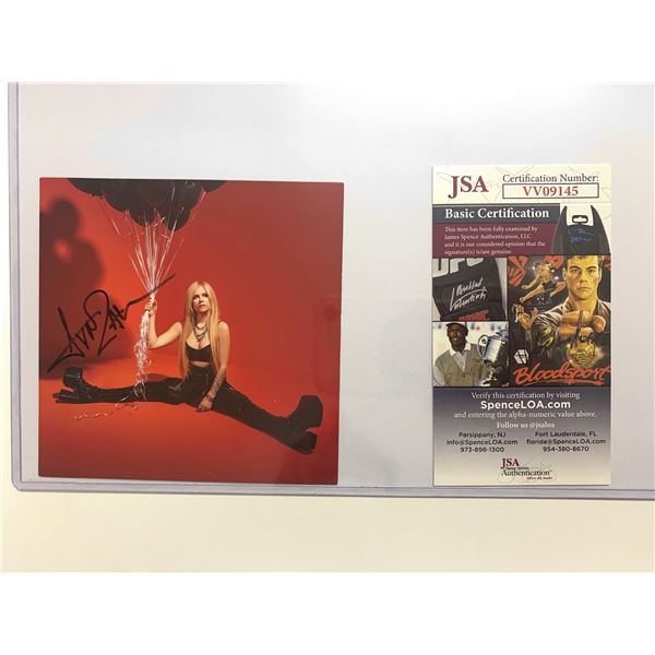 Autograph Signed  Avril Lavigne Card JSA