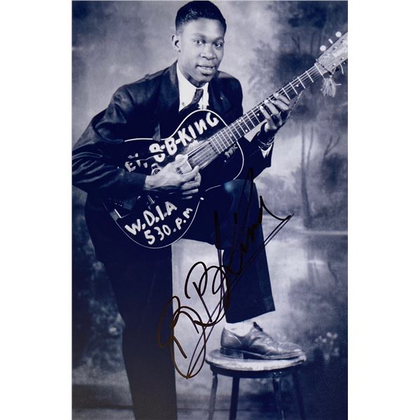 Autograph Signed  BB King Photo