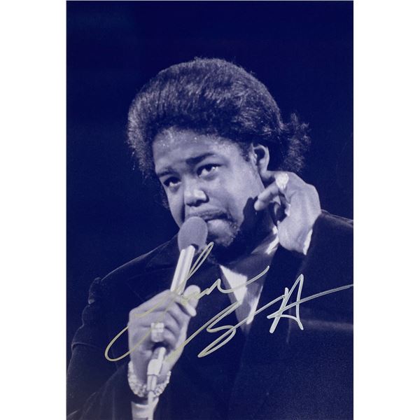 Autograph Signed  Barry White Photo