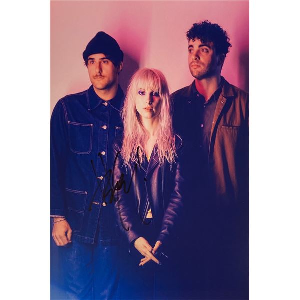 Autograph Signed  Paramore Photo