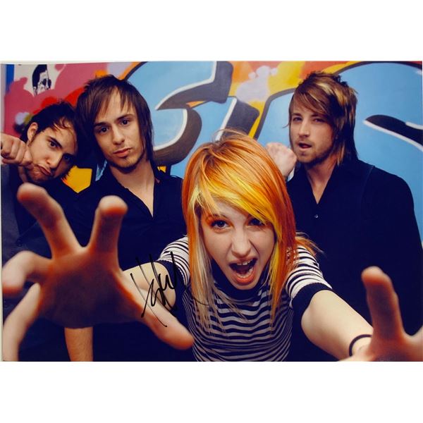Autograph Signed  Paramore Photo