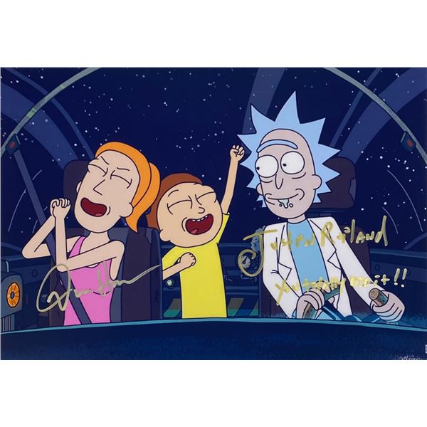 Autograph Signed  Rick and Morty Photo