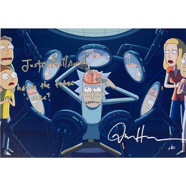 Autograph Signed  Rick and Morty Photo
