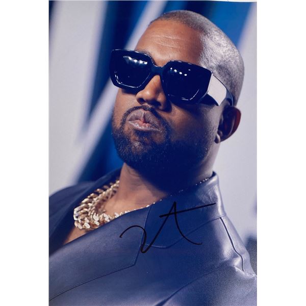 Autograph Signed  Kanye West Photo