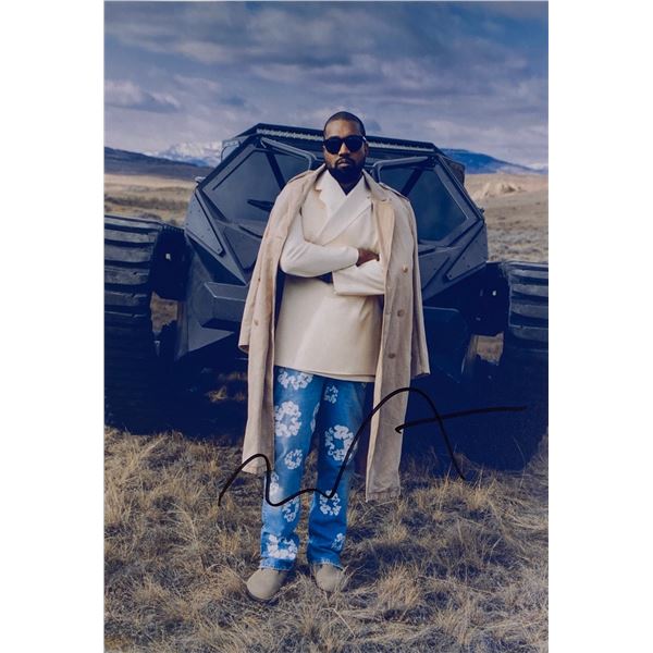 Autograph Signed  Kanye West Photo
