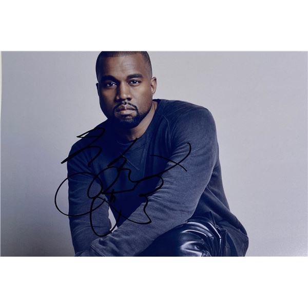 Autograph Signed  Kanye West Photo