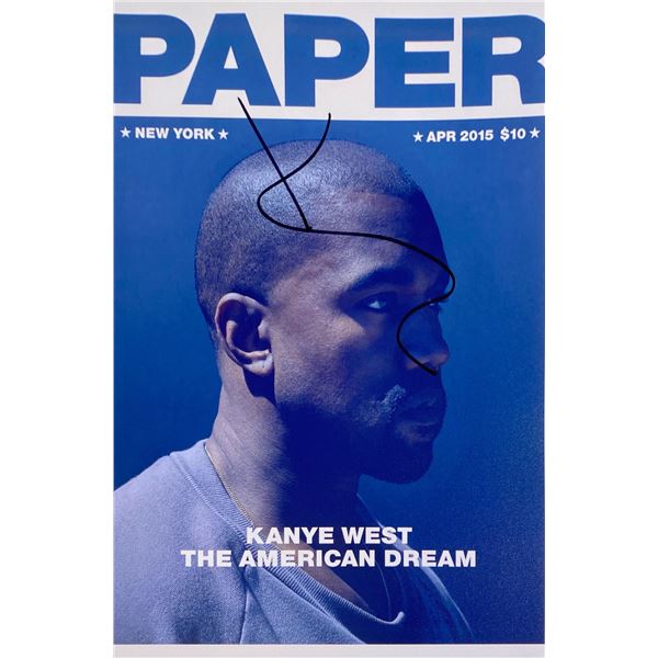 Autograph Signed  Kanye West Photo